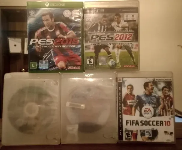 Lote 5 Jogos de Futebol - PES e FIFA para PS3 e Xbox One