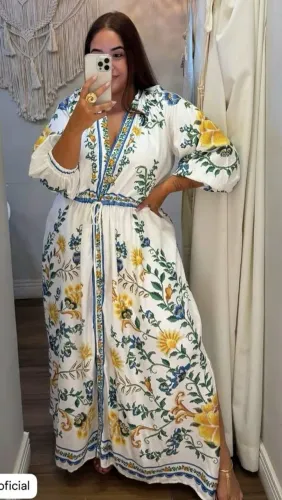 Vestido Farm novo (tag) Floral Emília