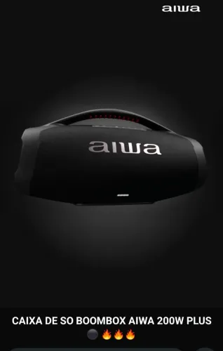 Caixa de som bombox AIWA