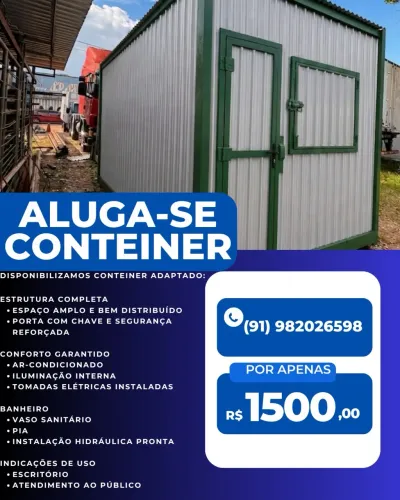CONTÊINER ESCRITÓRIO ALUGA- SE