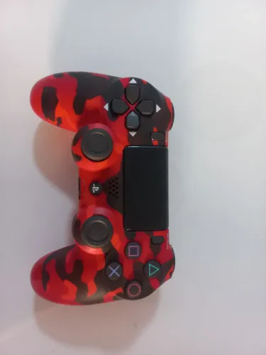 Controle de PS4 Camo Vermelho