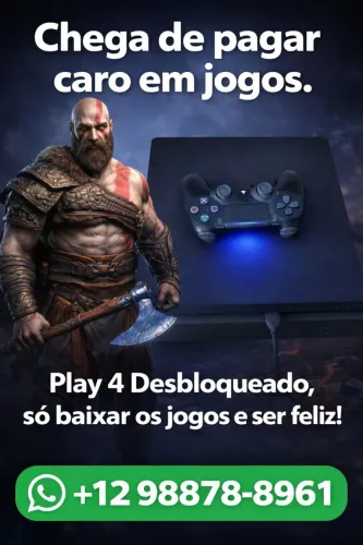 Play 4 Gold Hen 10.01 em excelente estado de conservação 
