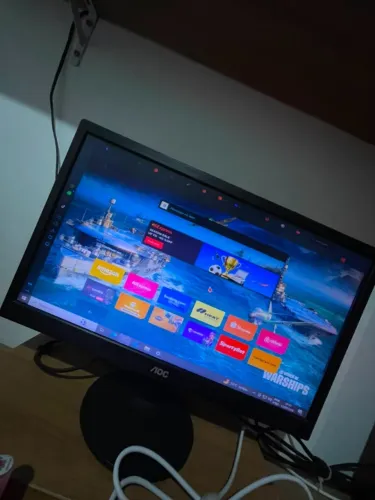 Monitor AOC 18,5" LED HDMI e VGA - Excelente Estado