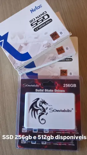 SSD 256gb Netac e Somnambulist (Novo)