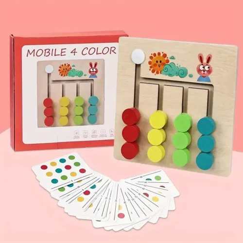 Jogo Educativo das Cores em Madeira