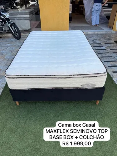 Cama Box Casal MAXFLEX SEMINOVA TOP - ENTREGO