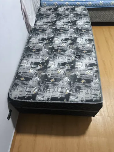 Cama box solteiro acolchoado