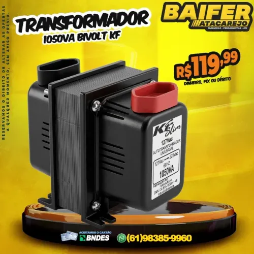 Transformador 1050VA Bivolt KF