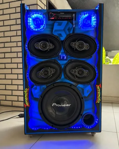 CAIXA DE SOM AUTOMOTIVA COMPLETA ? PIONEER + STETSOM + USINA