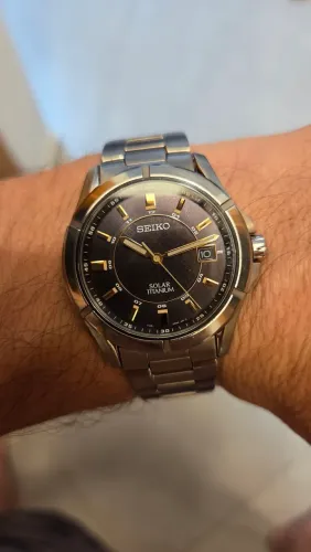 Relogio seiko solar titanium