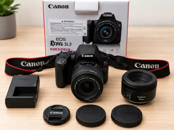 Canon EOS Rebel SL3 + Lente 50mm f/1.8 STM