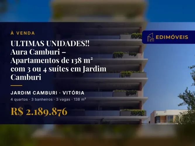 Não perca! Apartamento 4 suítes em Jardim Camburi, seu novo lar espera por você.