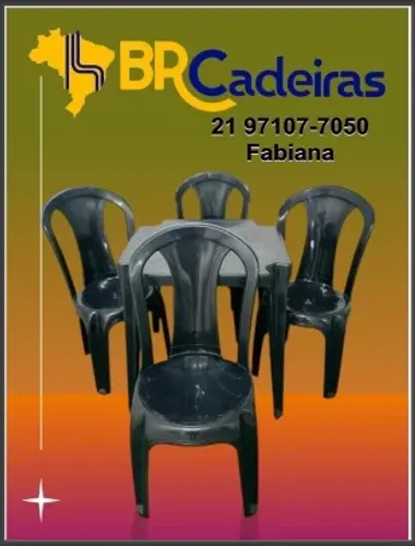 Jogo de mesa e cadeira Top Mil 