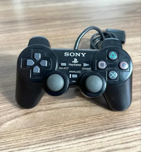 Controle PlayStation 2 midnight black 