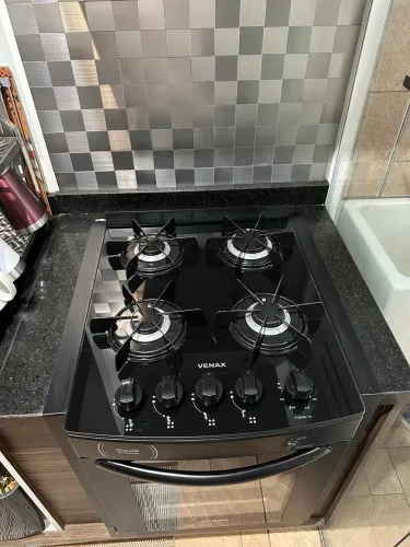 Fogão de embutir Venax preto
