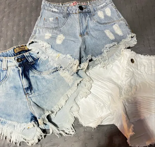 Short jeans juvenil 