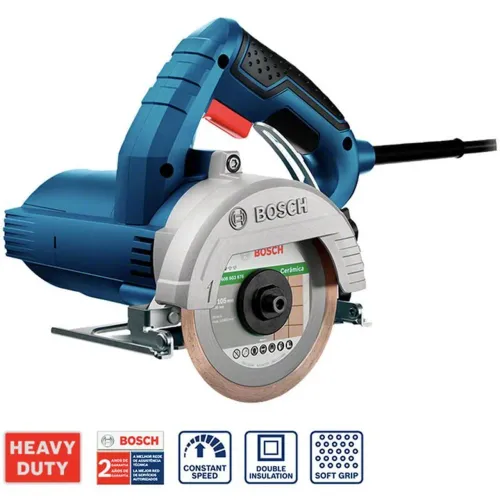 Serra Mármore Bosch GDC 151 Titan 1500W 127V Com Disco, Kit E Maleta