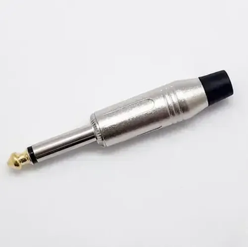 Plug P10 Linha Mono Mxt Profissional Cromado Ponta de Cobre