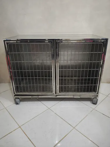 Canil em inox para cães e gatos