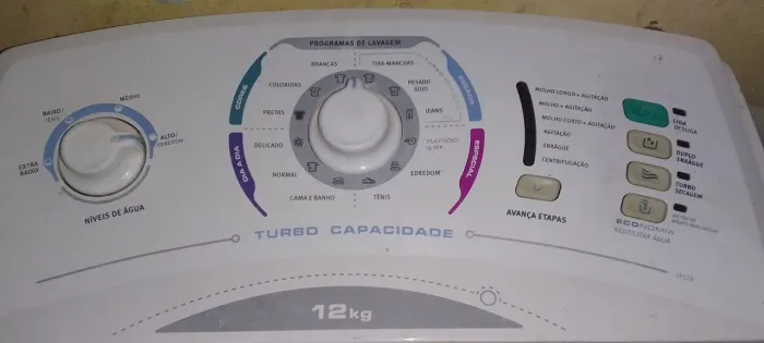 Máquina de lavar 12 kg e 15 kg