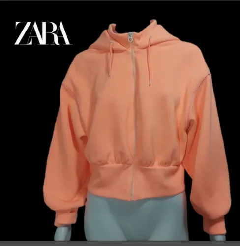 ZARA casaco coral juvenil