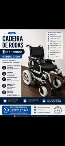 Cadeira motorizada Dellamed modelo 1000