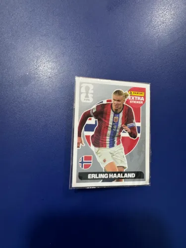 Figurinha Copa 2026 Extra Sticker Haaland Prata