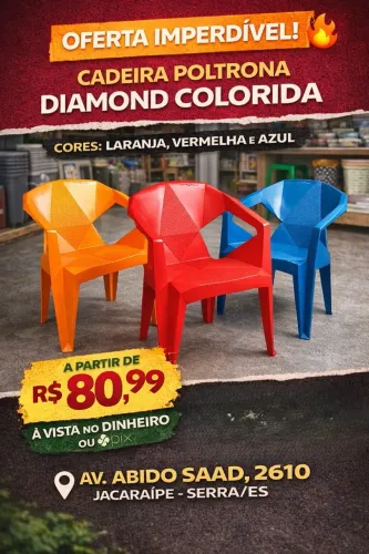 Cadeira Poltrona Colorida
