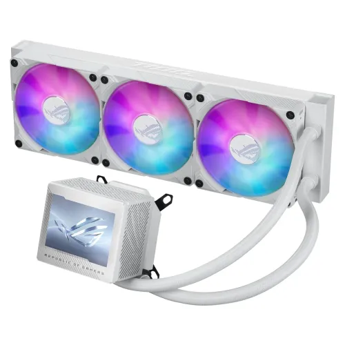Water Cooler Asus Rog Ryujin Iii Branco Display Lcd Argb 360mm