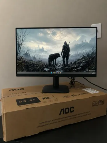 Monitor Tela PC Gamer AOC 23.8 Polegadas Full HD 100Hz 1ms Lacrado