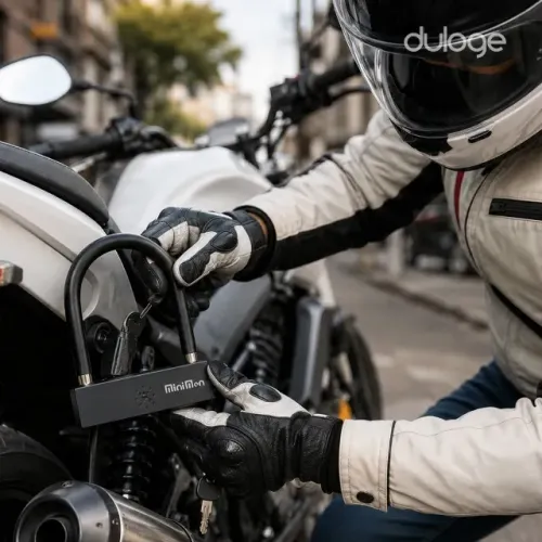 Cadeado Trava U com Alarme 110dB para Moto e Bicicleta - Novo