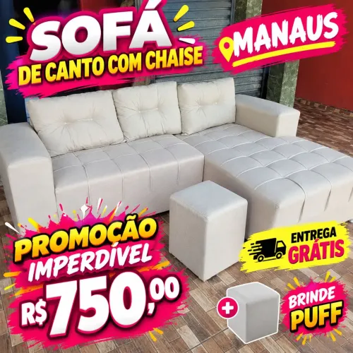 Sofá de canto 3 lugares entrega imediata!!!