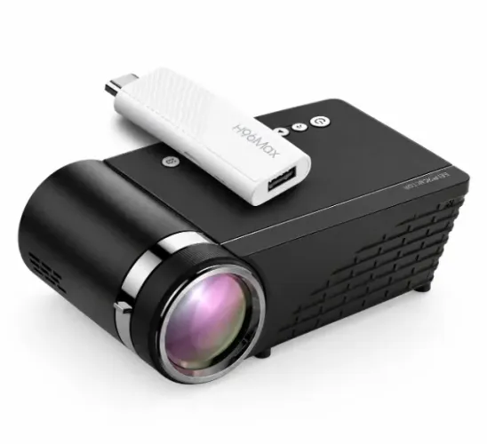 Projetor Blitzwolf Vp8 - Led 5500 Lumens Hd Preto + TV Stick H96 MAX 2GB 16Gb Google TV