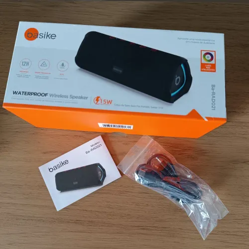 Caixa de Som Bluetooth Basike Ba-RAD021 | 15W | Waterproof