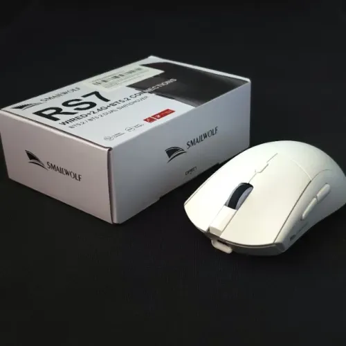 Mouse Gamer Smailwolf RS7 Branco - Sensor PAW3311 (Novo, na Caixa)