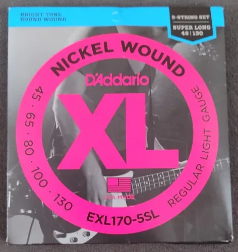 Jogo de cordas para baixo 5 cordas D'addario