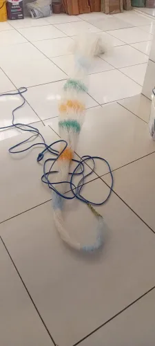 Tarrafa toda feita amão malha 2dedos seminova