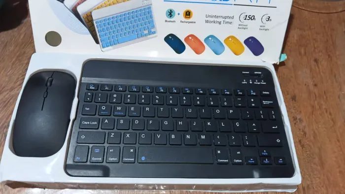 Teclado+mouse bluetooth seminovos