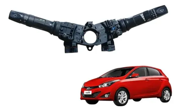 Comando Seta Hyundai Hb20 Hatch 2013 A 2019 Orig Preto