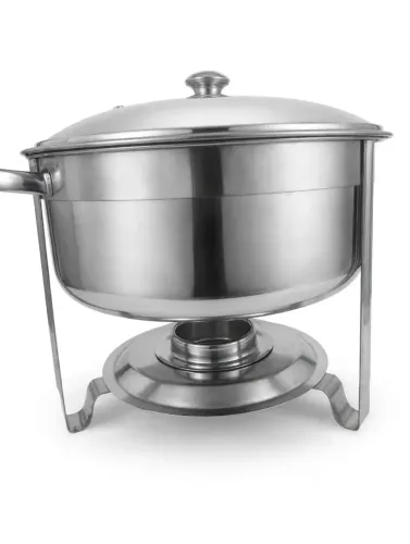 RECHAUD BANHO MARIA INOX COM FOGAREIRO - 4,3L a 8L*<br>