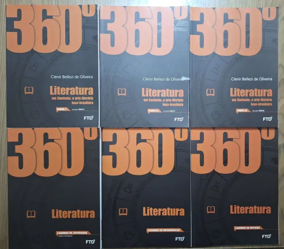 360° Literatura - kit completo (6 livros) - MUITO CONSERVADO