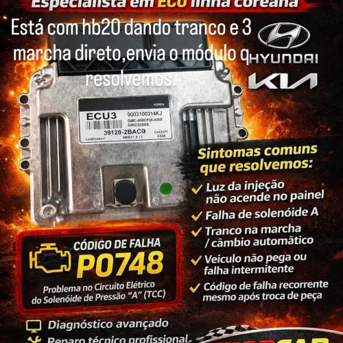 Reparo módulo injeção hb20 
