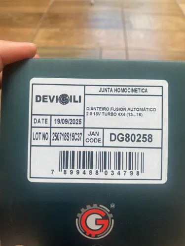 junta homocinetica dianteiro fusion automático 2.0 16v turbo