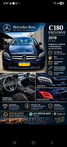 Mercedes-Benz C-180 CGI Exc. 1.6/1.6 Flex TB 16V Aut. 2019