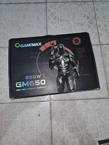 Fonte Gamemax GM650 650W 80 Plus - Excelente Estado | Com Caixa e Cabo de Força
