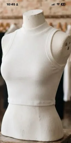 Cropped feminino branco
