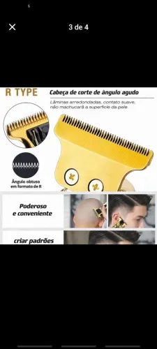 Máquina de cortar cabelo e aparador de pelos do corpo 