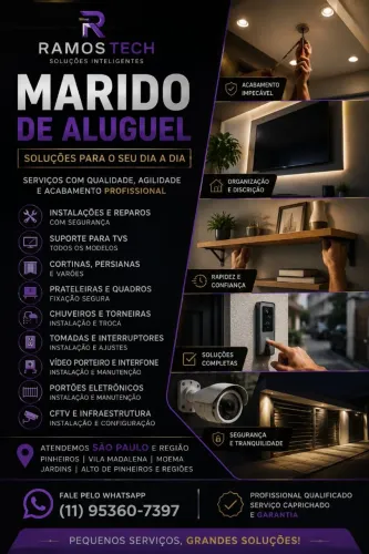 MARIDO DE ALUGUEL SP | INSTALAÇÕES E REPAROS | PINHEIROS