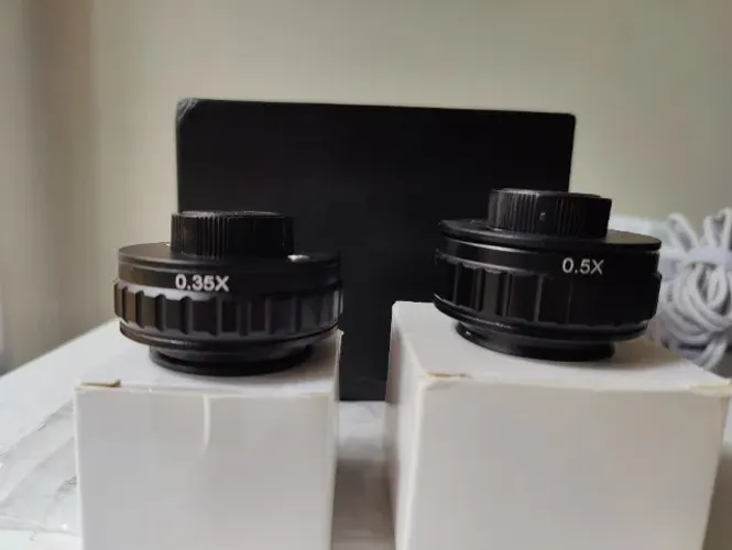 Adaptadores CTV 0.35x e 0.5x Para Microscópio