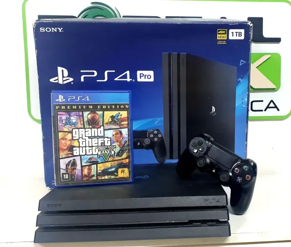 PS4 PRO 1 TB SEMI-NOVO